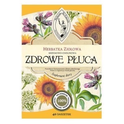 ZDROWE PŁUCA Herbatka ziołowa krzemowo-cholinowa, 40 saszetek