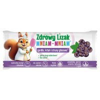 Zdrowy Lizak MNIAM-MNIAM Gardło, krtań i struny głosowe o smaku czarnej porzeczki, 1szt.
