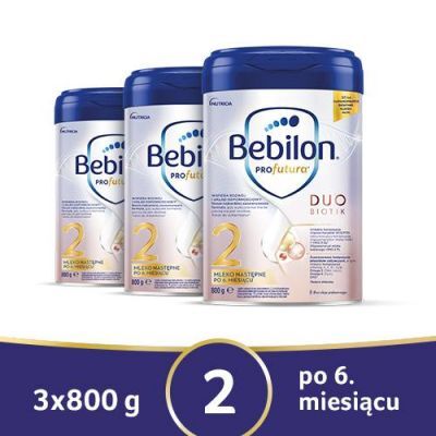 Zestaw 3 x Bebilon Profutura Duobiotik 2 mleko następne po 6. miesiącu, 800g