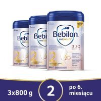 Zestaw 3 x Bebilon Profutura Duobiotik 2 mleko następne po 6. miesiącu, 800g