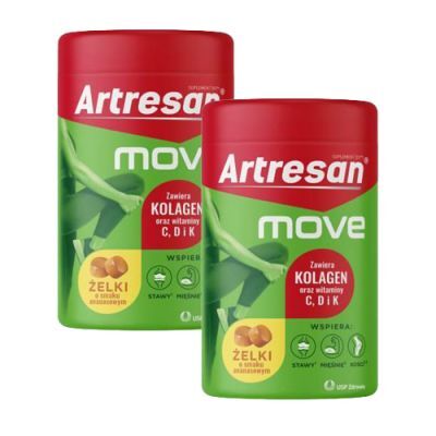 Zestaw Artresan Move żelki o smaku ananasowym, 2 x 150 g