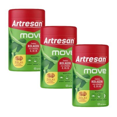 Zestaw Artresan Move żelki o smaku ananasowym, 3 x 150 g
