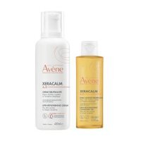 Zestaw Avene XeraCalm A.D Krem uzupełniający lipidy, 400 ml + Olejek oczyszczający, 100 ml