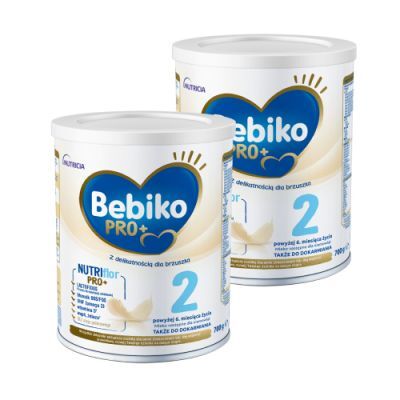 Zestaw Bebiko Pro+ 2 Mleko następne dla niemowląt powyżej 6 miesiąca życia, 2 x 700 g
