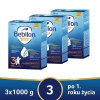 Zestaw Bebilon 3 Pronutra Advance Junior Formuła na bazie mleka po 1. roku życia, 3x1000g