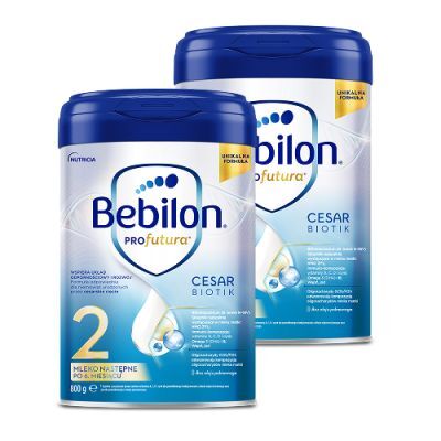 Zestaw Bebilon Profutura Cesar Biotik 2 Mleko następne po 6. miesiącu, 2 x 800 g