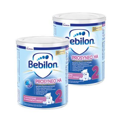 Zestaw Bebilon Prosyneo HA 2 Mleko następne dla niemowląt po 6. miesiącu, 2 x 400 g