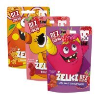 Zestaw BeRAW Kids Żelki (Mango Marakuja + Truskawka + Malina z chrupkami), 3x 35 g
