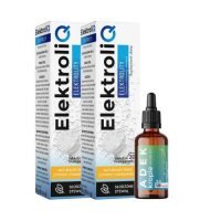 Zestaw BioceriQ Pharma ElektroliQ tabletki musujące, 2 x 20 szt. + Biovska ADEK krople, 30 ml