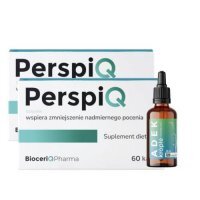 Zestaw BioceriQ Pharma PerspiQ, 2 x 60 kaps. + Biovska ADEK krople, 30 ml