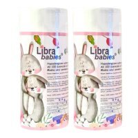 Zestaw Libra-Babies Ręczniki bawełniane jednorazowe dla niemowląt rolka grube 2w1, 2 x 100 szt.