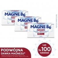 Zestaw MAGNE B6 FORTE, 3x 100 tabletek