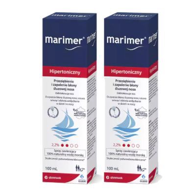 Zestaw Marimer Hipertoniczny Spray do nosa, 2 x 100 ml