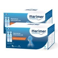 Zestaw Marimer Inhalation Hipertoniczna woda morska 2,2%, 60 amp. x 5 ml