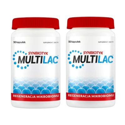 Zestaw Multilac, 2 x 50 kaps.