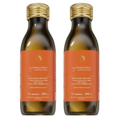 Zestaw MyBestProtect Olej aromat ziołowo-malinowy, 2 x 250 ml