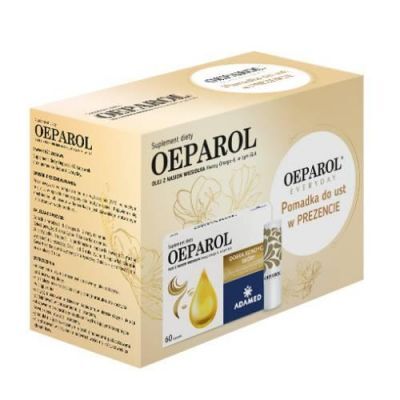 Zestaw OEPAROL, 60kaps. + OEPAROL Everyday pomadka ochronna do ust 4,8g KRÓTKA DATA 31.05.2026