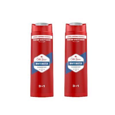 Zestaw Old Spice Whitewater Żel 3w1 dla mężczyzn ciało, włosy, twarz, 2 x 400 ml