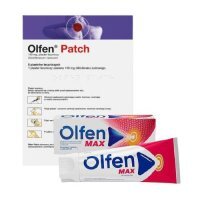 Zestaw Olfen Max Żel 20mg/g, 150 g + Olfen Patch Plastry lecznicze 140mg, 5 plastrów
