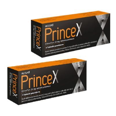Zestaw Princex 25 mg, 2 x 4 tabletki powlekane