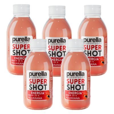 Zestaw PURELLA SuperShot Energia imbir + guarana, 5 x 100 ml