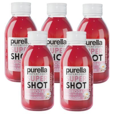 Zestaw PURELLA SuperShot Uroda Lotos + Witamina C + Kolagen, 5 x 100 ml