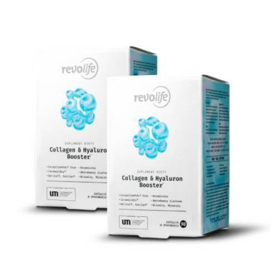 Zestaw Revolife Collagen & Hyaluron Booster, 2 x 90 kapsułek