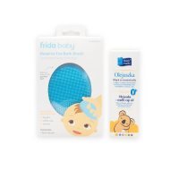Zestaw Skarb Matki Olejuszka Olejek na ciemieniuszkę, 30 ml + Frida Baby Myjka do usuwania ciemieniuchy