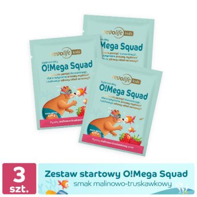 Zestaw startowy Revolife O!Mega Squad smak malinowo-truskawkowy, 3 sasz.