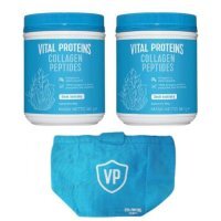 Zestaw VITAL PROTEINS Collagen Peptides, czysty kolagen w pełni przyswajalny, 2x 567g + Torba termiczna, 1szt.