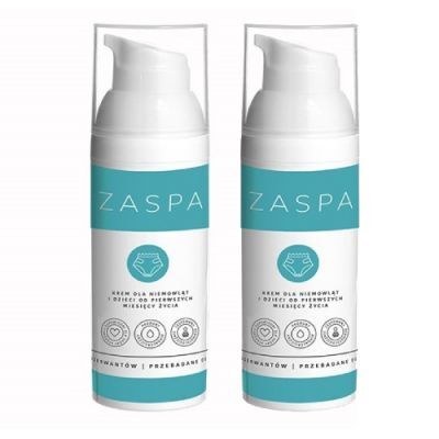 Zestaw ZASPA Pieluszkowy Krem dla dzieci od pierwszych dni życia, 2 x 50 g