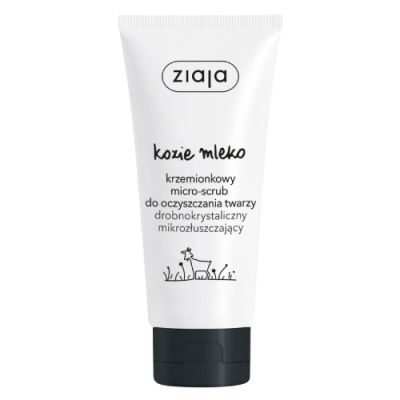 ZIAJA KOZIE MLEKO Krzemionkowy Micro-scrub do oczyszczania twarzy, 75ml