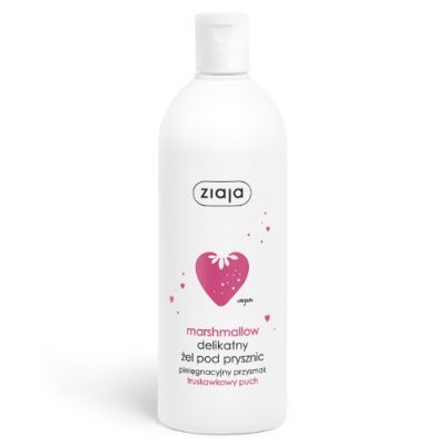 Ziaja Marshmallow Delikatny żel pod prysznic Truskawkowy puch, 500 ml
