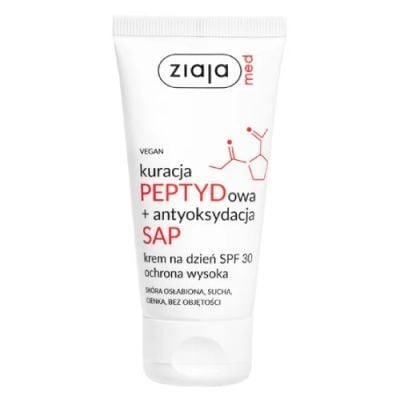Ziaja Med Kuracja Peptydowa + Antyoksydacja SAP Krem do twarzy na dzień SPF 30, 50 ml