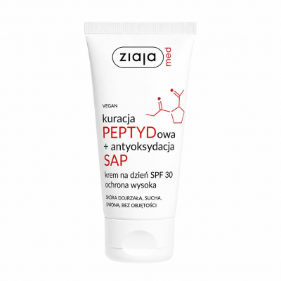 Ziaja Med Kuracja Peptydowa + Antyoksydacja SAP Krem do twarzy na dzień SPF 30, 50 ml
