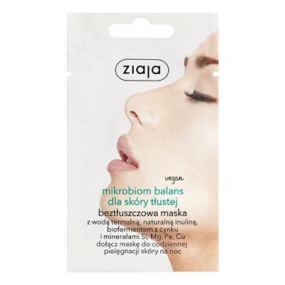 ZIAJA MIKROBIOM BALANS Maska do twarzy do skóry TŁUSTEJ 7 ml