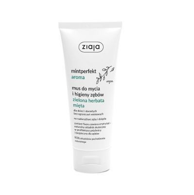 ZIAJA MINTPERFEKT AROMA Mus do mycia zębów ZIELONA HERBATA MIĘTA 100 ml
