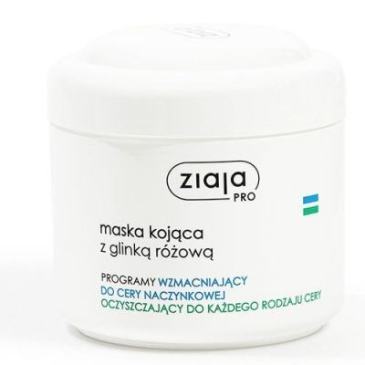ZIAJA PRO Maska Kojąca z Glinką Różową, 200ml