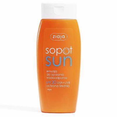 Ziaja Sopot Sun Emulsja do opalania wodoodporna SPF 20 150 ml
