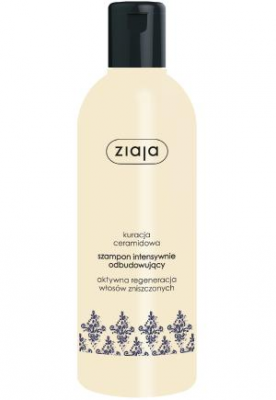 ZIAJA szampon intensywnie odbudowujący KURACJA CERAMIDOWA 300 ml