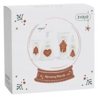 Ziaja Zestaw świąteczny Korzenny piernik: Żel pod prysznic, 160 ml + Pianka do mycia, 250 ml + Mgiełka do ciała, 100 ml + Krem do rąk, 50 ml