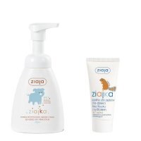 ZIAJA - zestaw Ziajka: pianka do mycia rąk i ciała, 250ml + pasta do zębów, 50ml