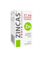 ZINCAS FORTE 27 mg jonów cynku 50 tabletek, na odporność