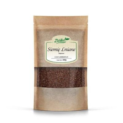 ZIÓŁKO Siemię lniane brązowe ziarno, 500g