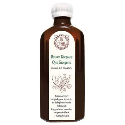 ZIOŁOWY BALSAM KRĘGOWY OJCA GRZEGORZA oliwa do masażu 100 g