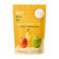 Złoty Sad Owoce liofilizowane gruszka, brzoskwinia, jabłko, 60 g