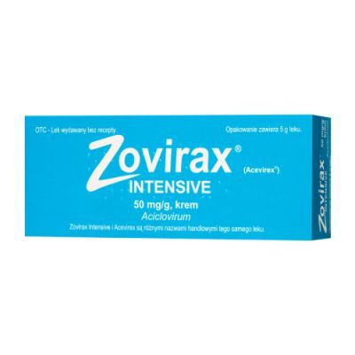 Zovirax Intensive Krem 50 mg, 5 g