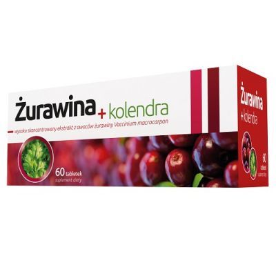 ŻURAWINA + KOLENDRA 60 tabletek